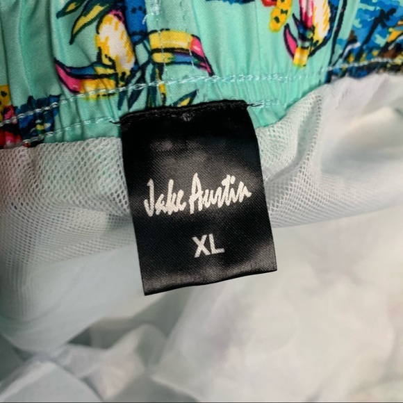 Jake Austin 6” Tropical Swim Trunks Men’s Size XL Mesh Lined - Picture 5 of 7